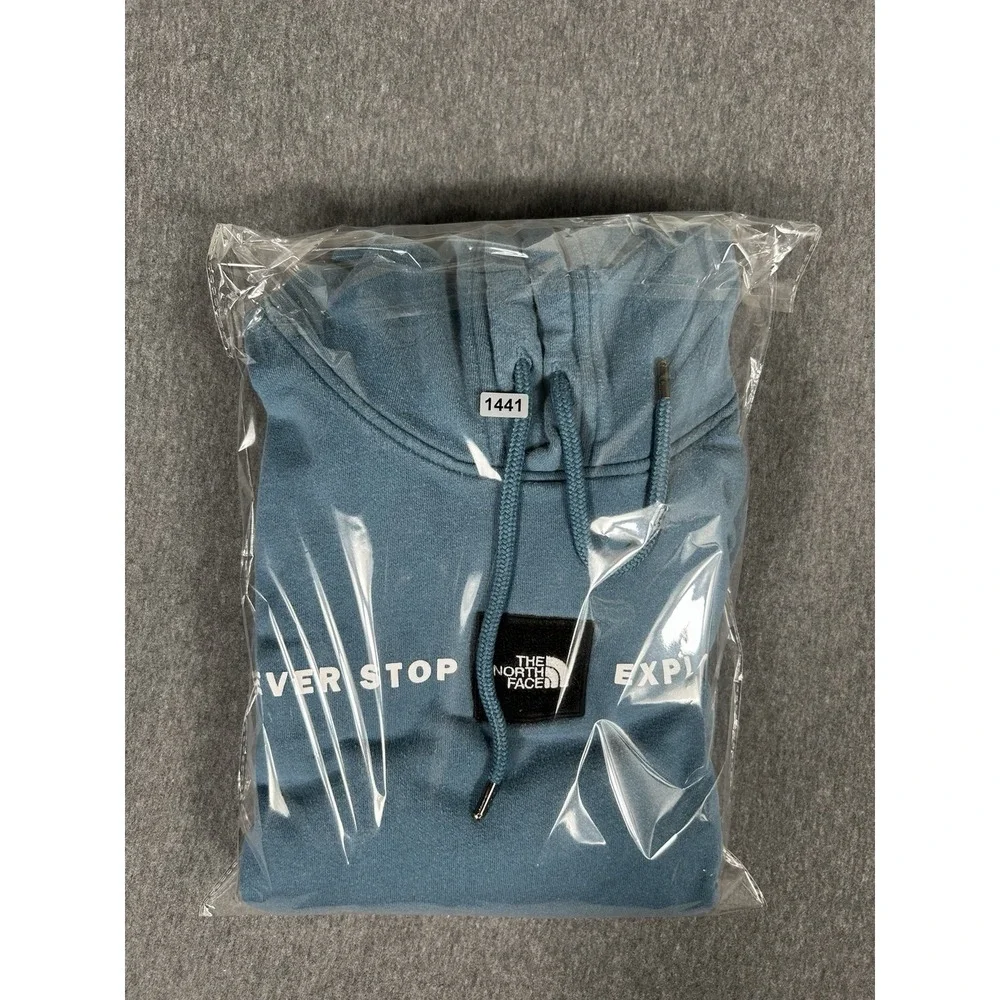 The North Face Never Stop Exploring Hoodie Men's Small Slate Blue Pullover